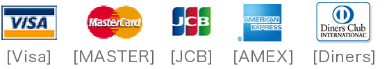 [Visa] [MASTER] [JCB] [AMEX] [Diners]